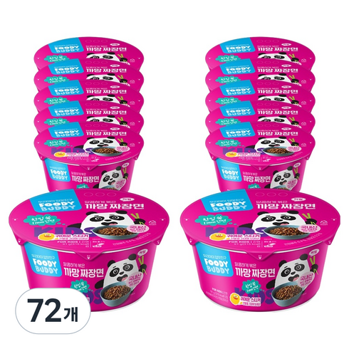 푸디버디 까망짜장면 컵, 91g, 72개