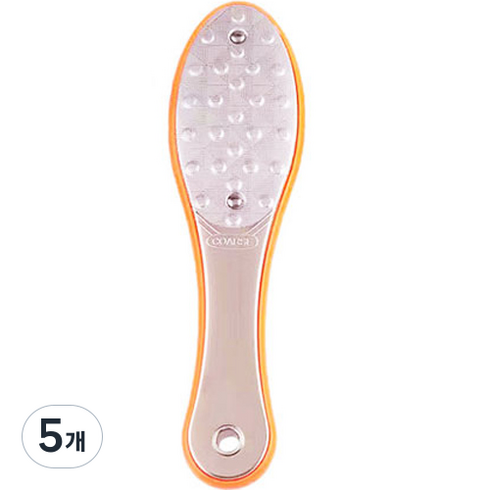스덴 뒤꿈치 관리 발 각질제거기 오렌지, 1개입, 5개
