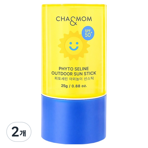 차앤맘 피토세린 야외놀이 선스틱 SPF50+ PA++++, 25g, 2개