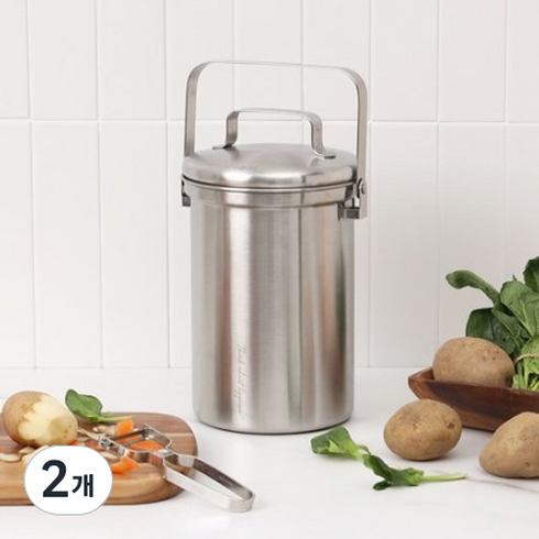 아이이피 i304 크리너스 음식물 쓰레기통 3L, 2개