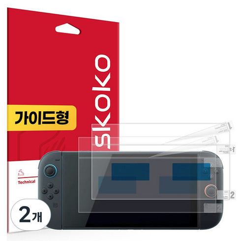 스코코 닌텐도 스위치2 올레포빅 액정보호필름 2매입, NDG00080003, 2개