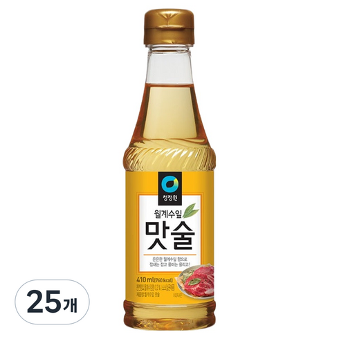 청정원 월계수잎 맛술, 410ml, 25개