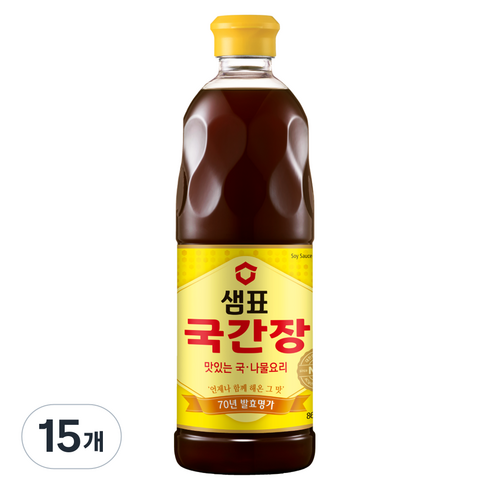 샘표 국간장, 860ml, 15개