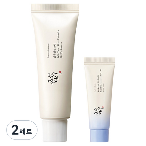 조선미녀 맑은쌀 선크림 SPF50 PA++++ 50ml + 아쿠아 프레쉬 10ml 디럭스 세트, 2세트
