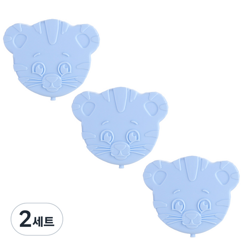 플라라 캐릭터 아이스팩 호랑이 베이비 블루, 3개, 2세트