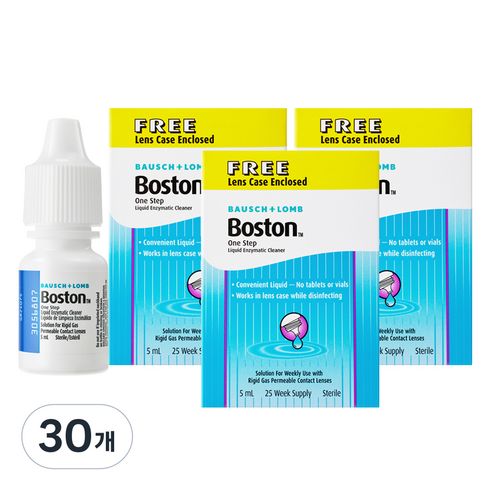 보스톤 바슈롬 원스텝 리퀴드 엔자임 단백질 제거제, 5ml, 30개
