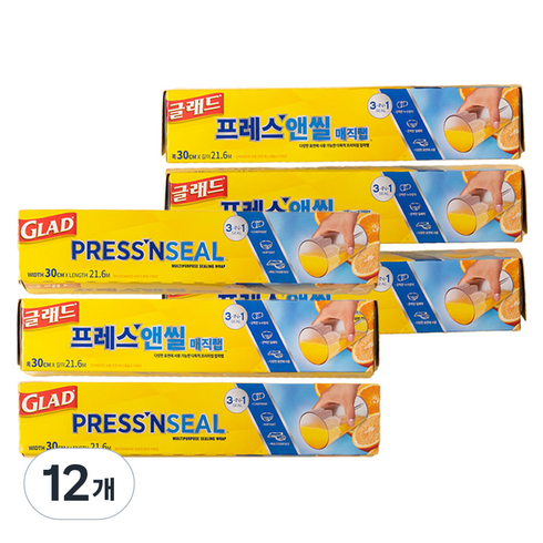 글래드 프레스앤씰 매직랩 일반형, 21.6m, 12개