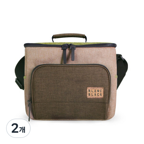 블랑블랙 뉴데이브 쿨러백 M 10L, 카키, 2개