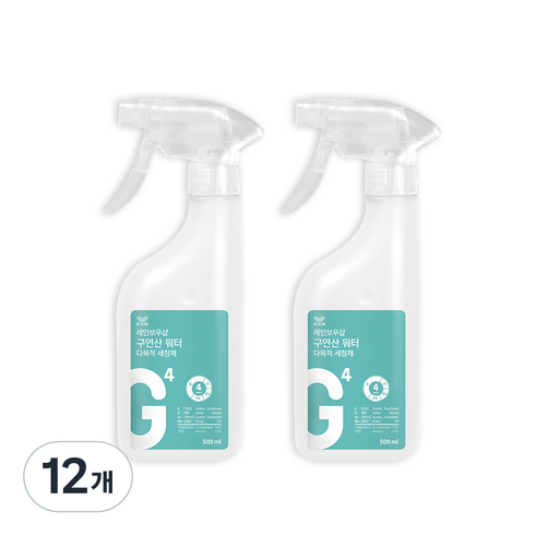 레인보우샵 구연산 워터 다목적세정제, 500ml, 12개