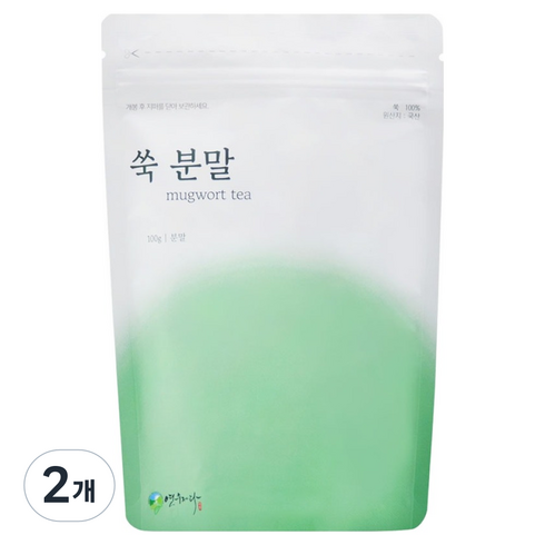 연우제다 쑥 분말, 100g, 1개입, 2개