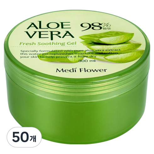 메디플라워 알로에베라 프레쉬 수딩젤, 50개, 300ml