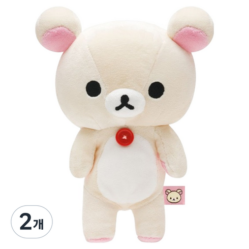 산엑스 코리락쿠마 인형 S, 혼합색상, 2개, 19cm