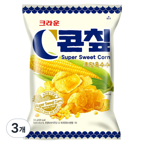 콘칲 초당옥수수, 104g, 3개