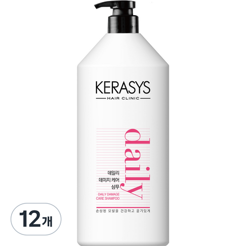 케라시스 데일리 데미지 케어 플러스 샴푸, 1.5L, 12개