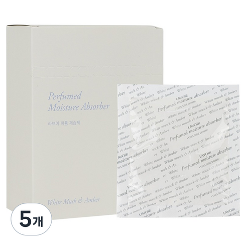 라브아 화이트머스크 앤 앰버 퍼퓸 제습제 본품 12p, 360g, 5개