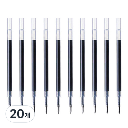 제브라 리필 JF 볼펜심 0.5mm, 블루블랙, 20개