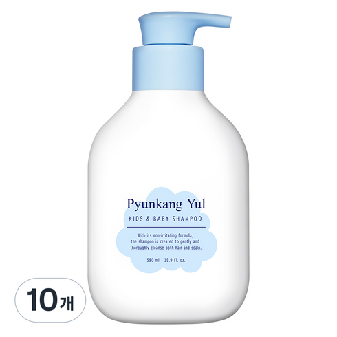 편강율 키즈 앤 베이비 샴푸 베이비파우더, 590ml, 10개