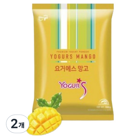 아임요 요거에스 망고 요거트파우더, 1kg, 1개입, 2개