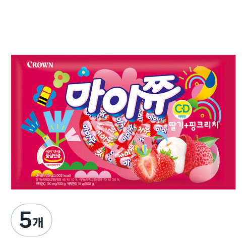 마이쮸 딸기핑크리치, 720g, 5개