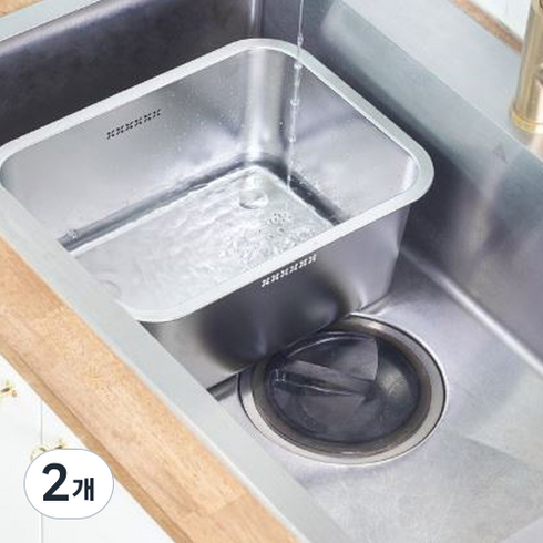 벨라쿠진 올스텐 304 사각 설거지통 10.6L, 2개