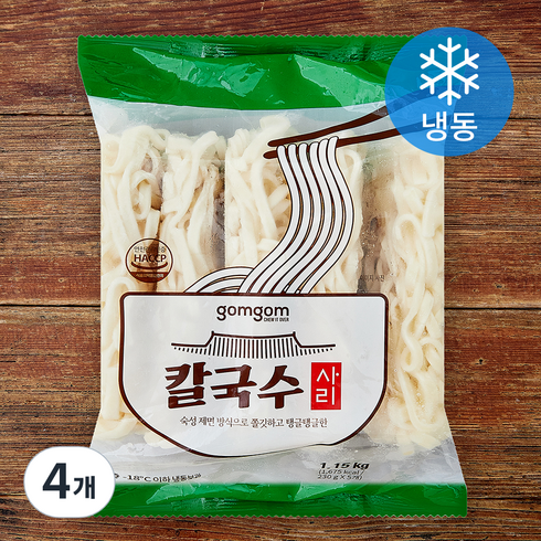 곰곰 칼국수 사리 (냉동), 1.15kg, 4개