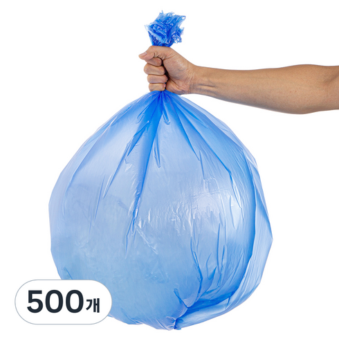 코멧 배접 쓰레기 비닐봉투 청색, 80L, 500개