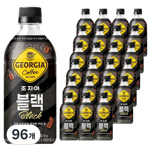 조지아 블랙 커피, 470ml, 96개
