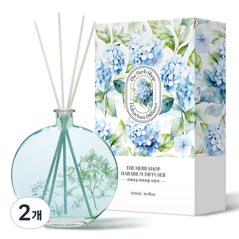 더허브샵 하바리움 디퓨저, 2개, 500ml, 호텔우드