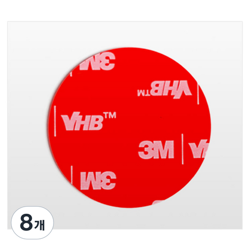 브이에이치비 초강력 아크릴폼 원형 투명 양면테이프 100 x 100 mm, 8개