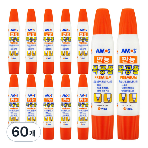 아모스 만능 목공풀, 36g, 60개