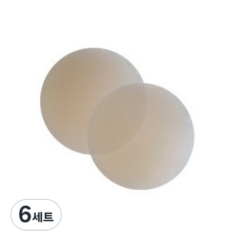 쏘나이스 실리콘 니플패치 라이트베이지 7cm, 6세트