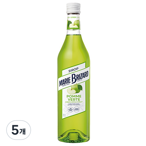 마리브리자드 그린애플 시럽, 700ml, 5개
