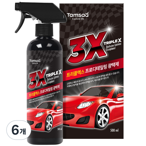 탐사 트리플엑스 광택제, 6개, 500ml