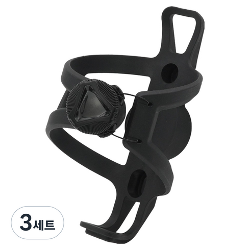 에이스피드 자전거 멀티 물통거치대 사이즈 조절가능 도난방지 세트 C136, 블랙, 3세트