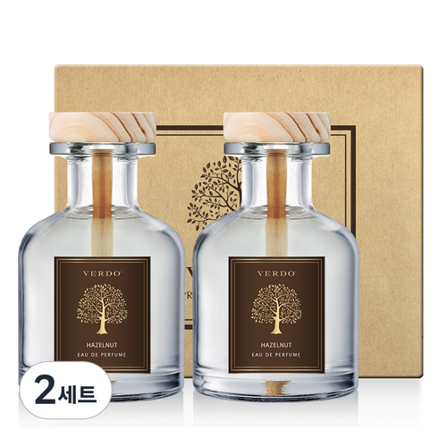 베르도 차량용 방향제 150ml 2p, 헤이즐넛, 2세트