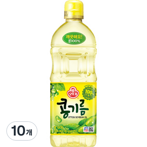 오뚜기 콩기름, 500ml, 10개