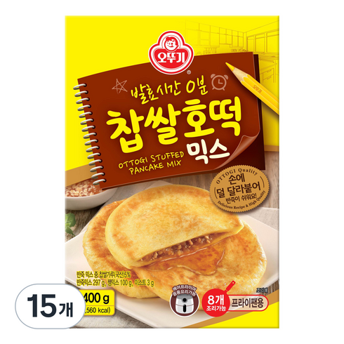 오뚜기 찹쌀호떡 믹스, 400g, 15개