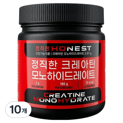 뉴프라이스 정직한 크레아틴 모노하이드레이트, 180g, 10개