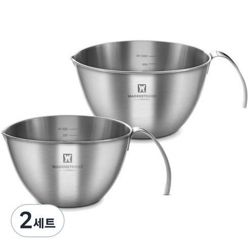 바겐슈타이거 스텐 304 계량볼 세트, 1.95L, 2세트