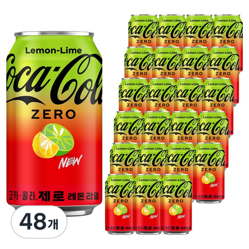 코카콜라 제로 레몬라임, 48개, 350ml