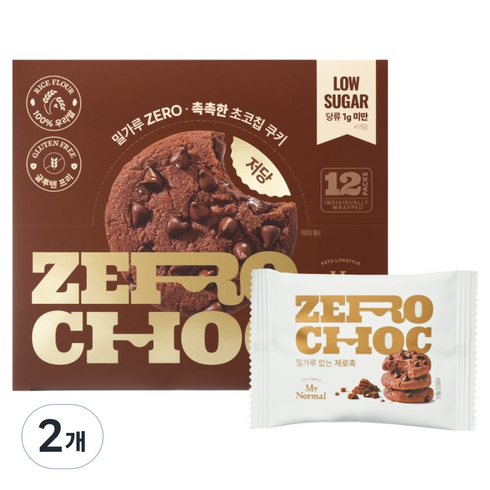 마이노멀 밀가루 없는 제로촉 12p, 240g, 2개