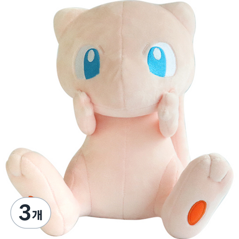 포켓몬스터 뮤 봉제인형, 26cm, 혼합색상, 3개