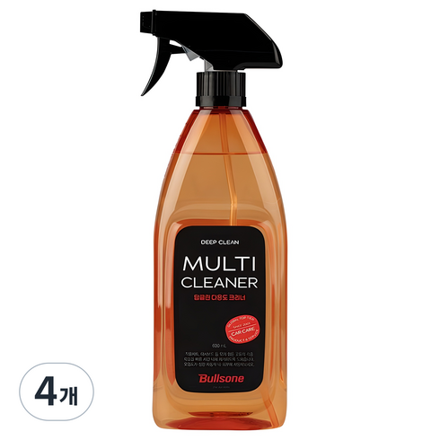불스원 딥클린 자동차 다용도크리너, 600ml, 4개