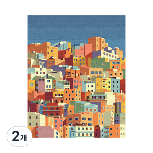 플레이어바웃 DIY 명화 그리기 세트 40 x 50 cm, 컬러풀 스페인, 2개