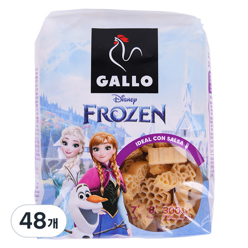 GALLO 디즈니 겨울왕국 파스타, 300g, 48개