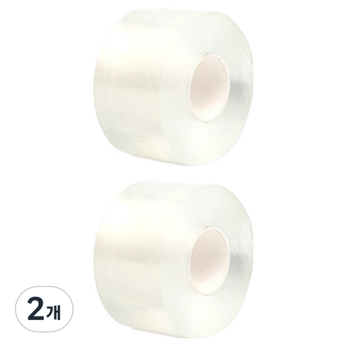 투데이리빙 실리콘 풍선 양면 테이프 50mm x 3m R79128W 2p, 2개, 투명