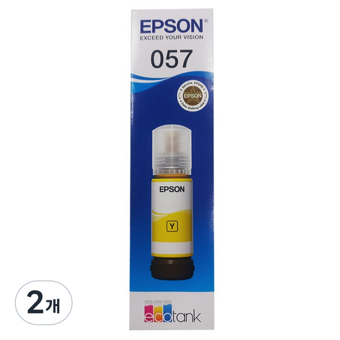 엡손 정품잉크, 노랑(T09D400), 2개