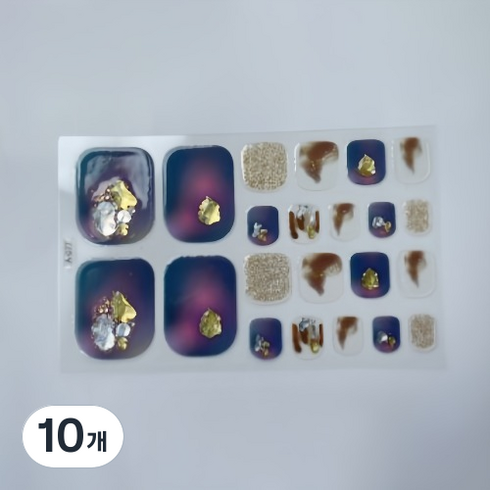 블루코지 패디팁 스티커 대비 발꾸미기, 10개, Type 12