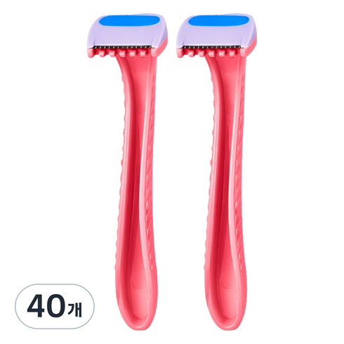 마켓링 여성용 제모 면도기 type2 ONE SIZE, 40개, 1개입