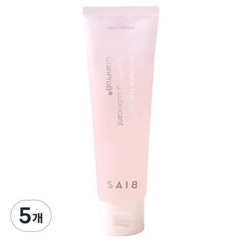 세이브 인티메이트 네츄럴 수딩젤 크랜프로비, 5개, 50ml